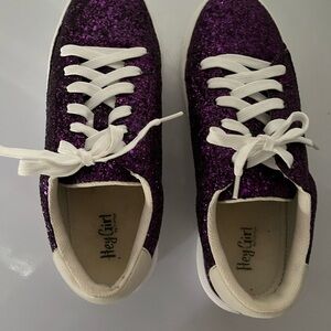 Hey Girl sparkly purple sneakers.  Brand new never worn.